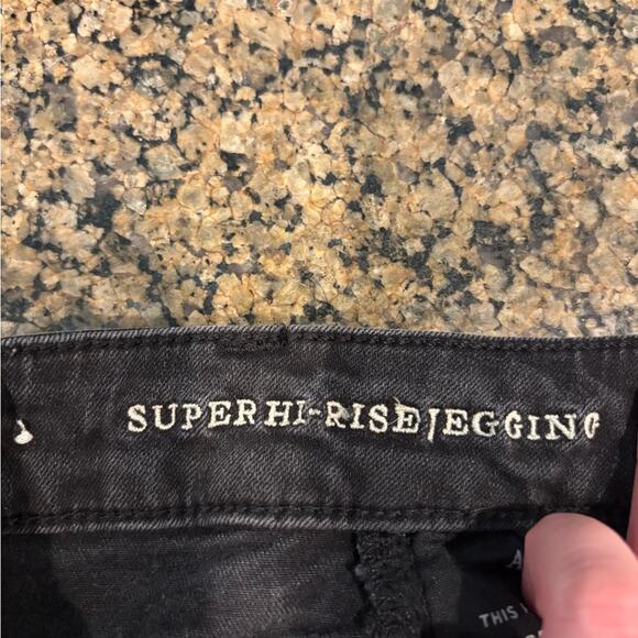 American Eagle Outfitters Black Super high rise super stretch jegging - Picture 5 of 16